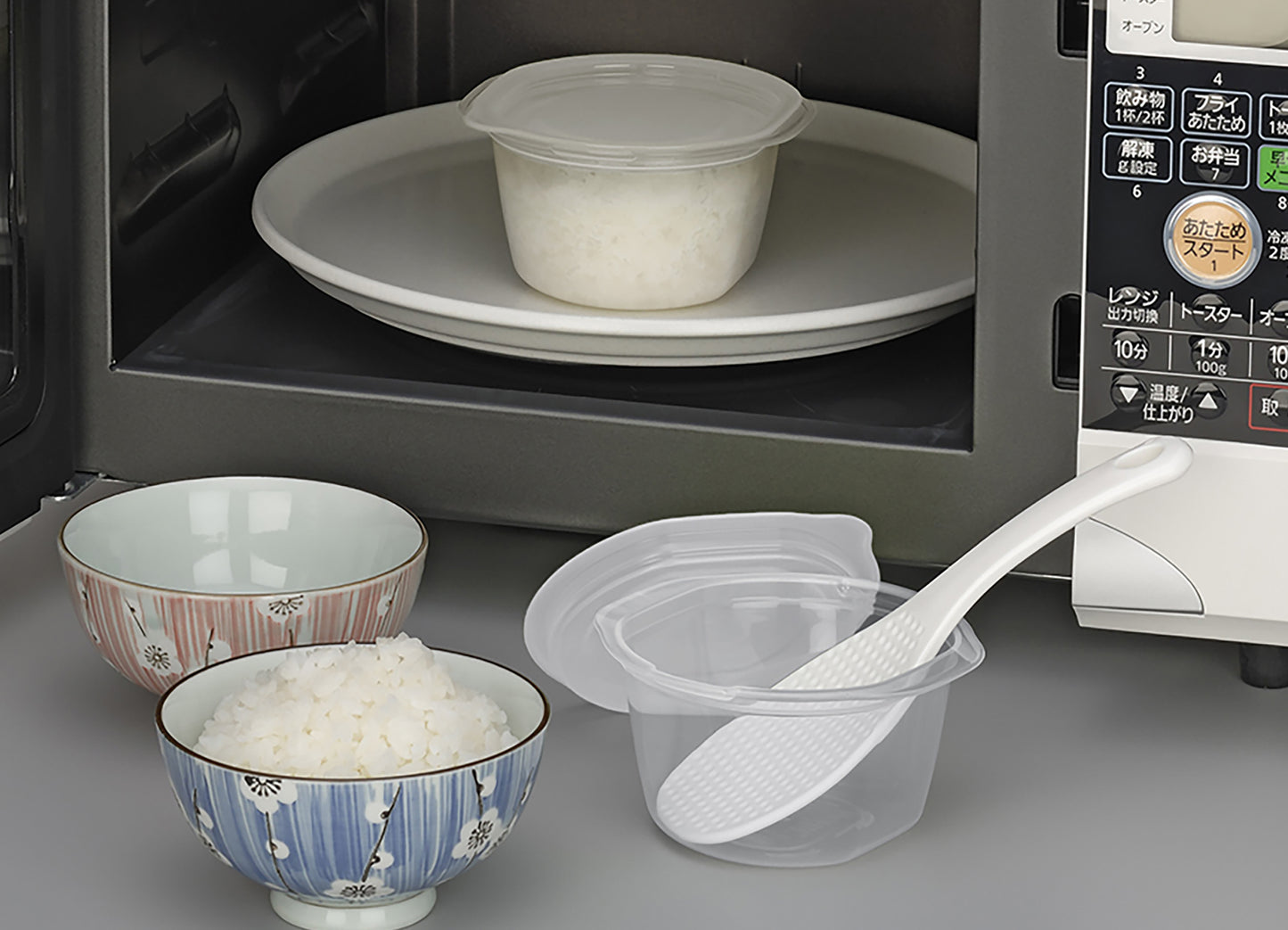 保存容器 楽ちんパック ごはん 一膳用 2個組 クリアー ホワイト イノマタ化学