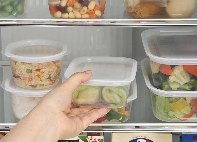 イノマタ化学 楽ちんパック 角型400ml 2個組 クリアーホワイト