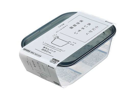 イノマタ化学 楽ちんパック 角型950ml クリアーブラック