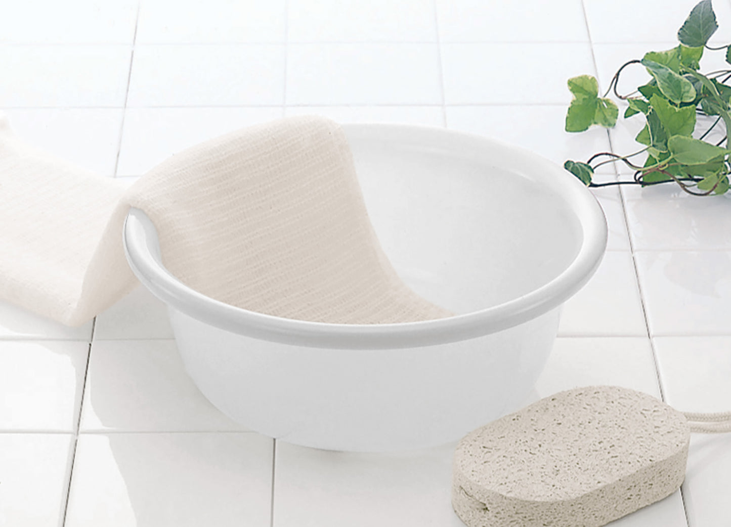 イノマタ化学 リーフ レディース湯桶 ナチュラル