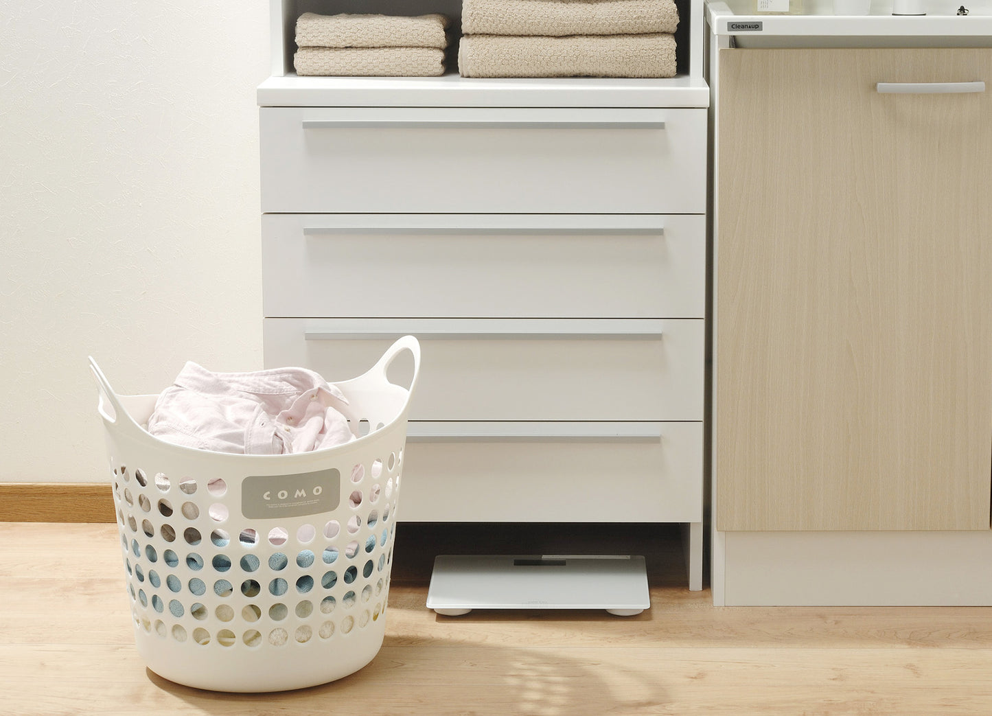 イノマタ化学 コモバスケット L ホワイト