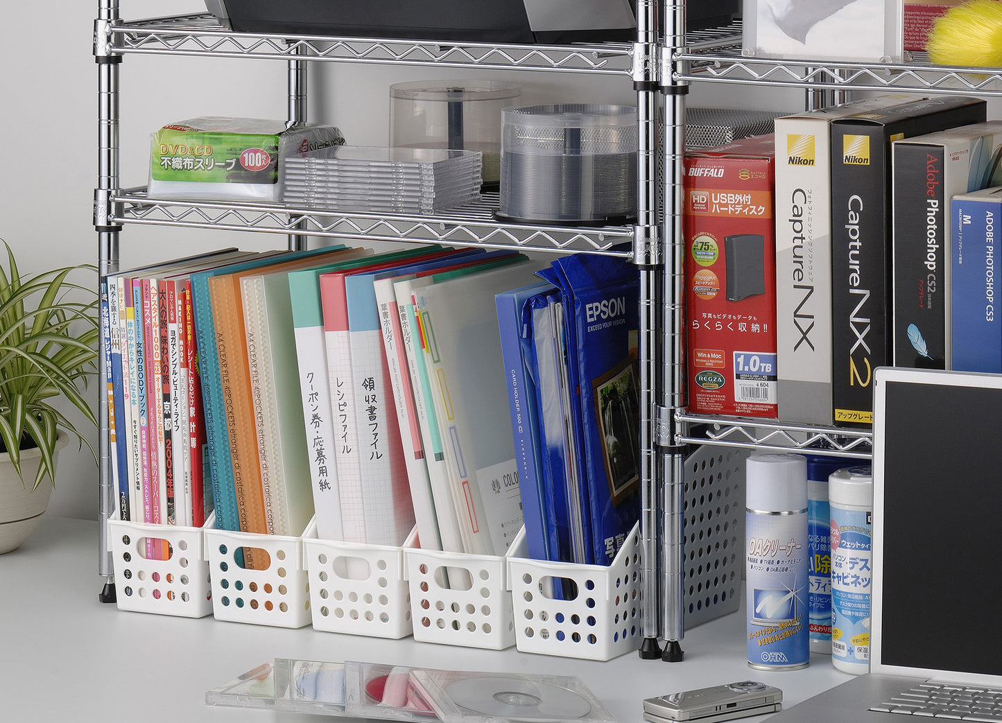 イノマタ化学 ストックスタンドA4 ホワイト