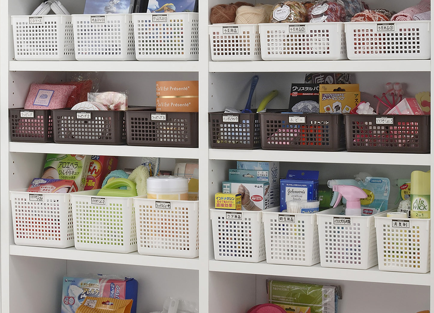 イノマタ化学 ネームバスケット ディープ ホワイト