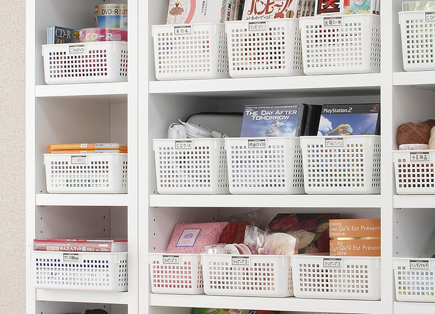 イノマタ化学 ネームバスケット A4 ホワイト