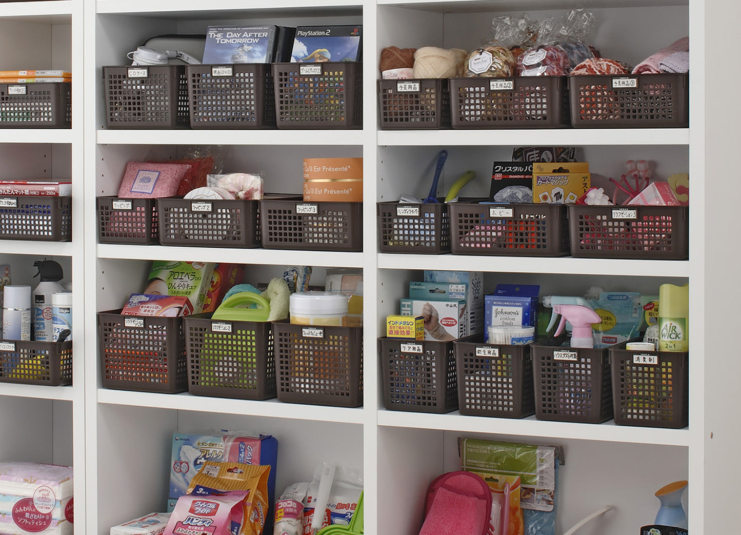 イノマタ化学 ネームバスケット スリム ブラウン