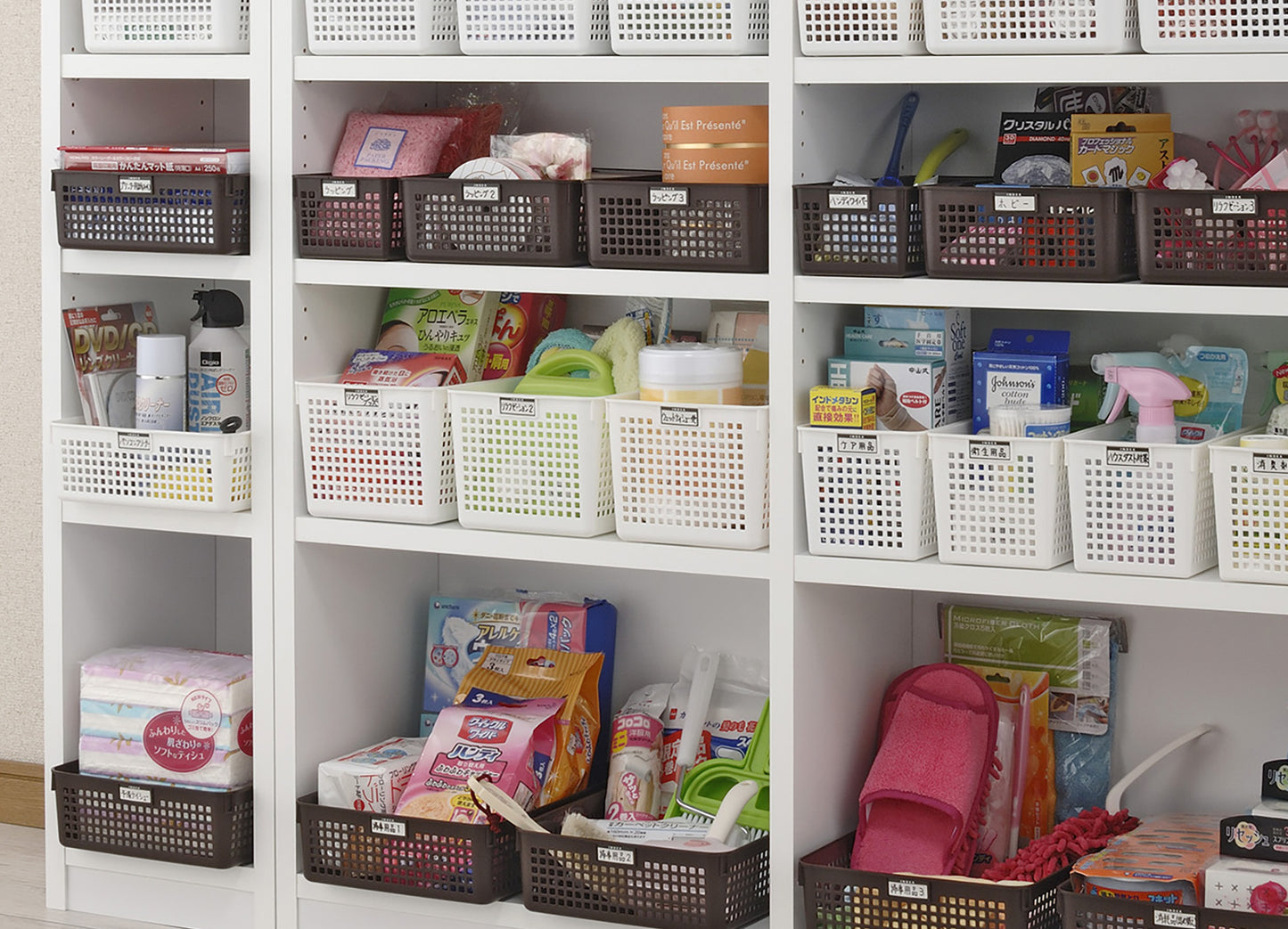 イノマタ化学 ネームバスケット A4 ブラウン