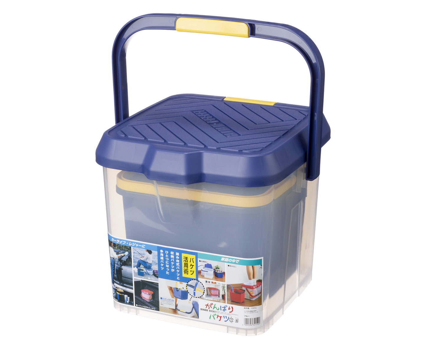 イノマタ化学 がんばりバケツ 15L ブルー