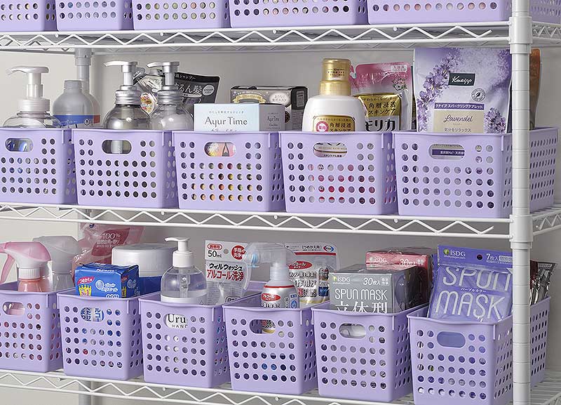 イノマタ化学 ストックスタンドA4 ライトパープル