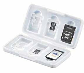 サナダ精工 SD / micro SDカードケース ホワイト