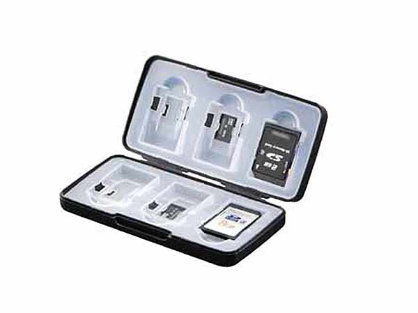 サナダ精工 SD / micro SDカードケース ブラック