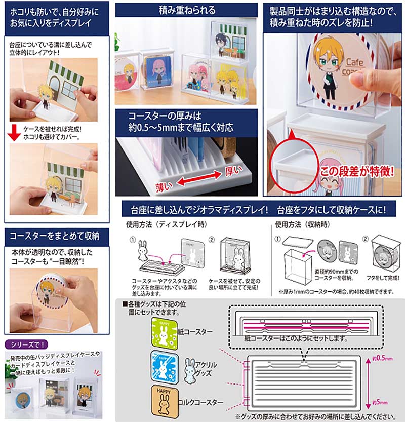 イノマタ化学 コースターディスプレイケース